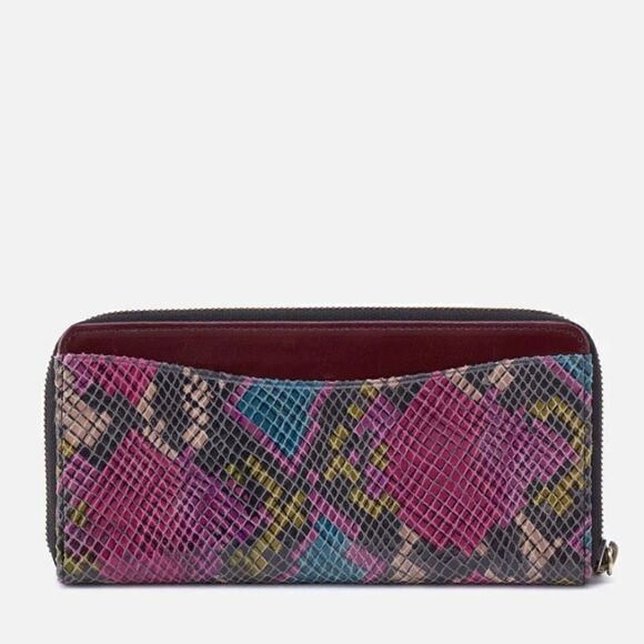 HOBO Max Large Zip Around Leather Continental Wallet, Organization, Mosaic, NWT - Picture 4 of 13